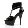 Pleaser DELIGHT-690 Black Patent Lamy Sale Women