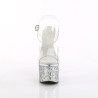 Pleaser ESTEEM-708LG Transparent Silver Glitter Sale