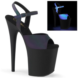 Pleaser FLAMINGO-809REFL Green Reflective Black Sale