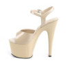 Pleaser ADORE-709 Cream Platform Women High Heels Shoes