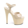 Pleaser ADORE-709 Cream Platform Women High Heels Shoes