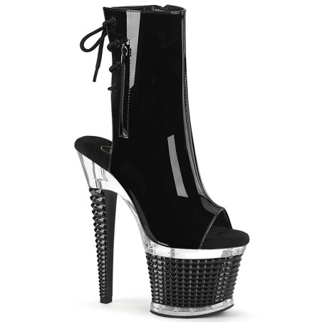 Pleaser SPECTATOR-1018 Black Patent Transparent Sale