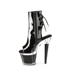 Pleaser SPECTATOR-1018 Black Patent Transparent Sale