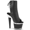 Pleaser SPECTATOR-1018 Black Vegan Leather Transparent