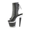 Pleaser SPECTATOR-1018 Black Vegan Leather Transparent