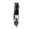 Pleaser SPECTATOR-1018 Black Vegan Leather Transparent