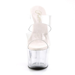 Pleaser ADORE-702 Transparent High Heeled Mules Women