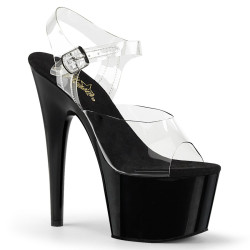 Pleaser ADORE-708 Black Platform High Heeled Sandals