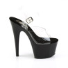 Pleaser ADORE-708 Black Platform High Heeled Sandals