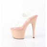 Pleaser ADORE-708 Blush Platform High Heeled Sandals