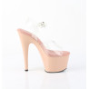 Pleaser ADORE-708 Blush Platform High Heeled Sandals