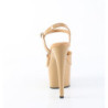 Pleaser ADORE-709 Toffee Platform High Heeled Sandals
