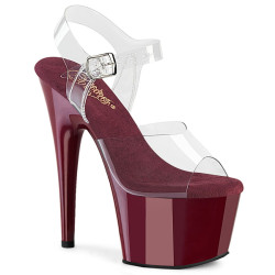 Pleaser ADORE-708 Burgundy Platform High Heels Shoes