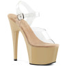 Pleaser ADORE-708 Cream Platform High Heels Shoes Women