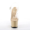 Pleaser ADORE-708 Cream Platform High Heels Shoes Women