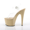 Pleaser ADORE-708 Cream Platform High Heels Shoes Women