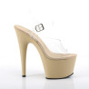 Pleaser ADORE-708 Cream Platform High Heels Shoes Women