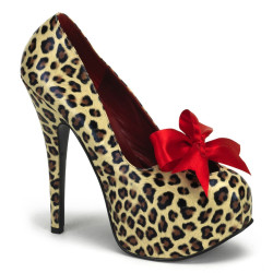 Bordello TEEZE-12 Cheetah Print Vegan Sale Women