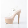 Pleaser ADORE-708 Nude Platform High Heeled Shoes Women