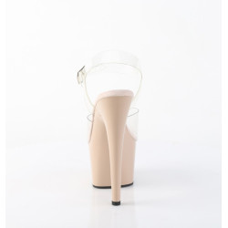 Pleaser ADORE-708 Nude Platform High Heeled Shoes Women