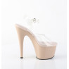 Pleaser ADORE-708 Nude Platform High Heeled Shoes Women