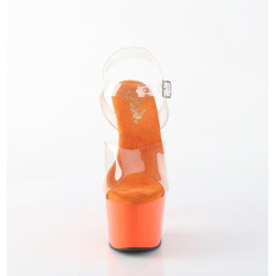 Pleaser ADORE-708 Orange Platform High Heeled Shoes