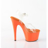 Pleaser ADORE-708 Orange Platform High Heeled Shoes