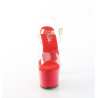 Pleaser ADORE-708 Red Platform High Heeled Shoes Women