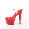 Pleaser ADORE-708 Red Platform High Heeled Shoes Women