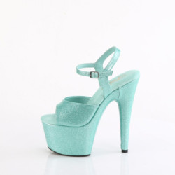 Pleaser ADORE-709GP Blue Glitter High Heeled Sandals