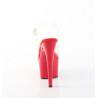 Pleaser ADORE-708 Red Platform High Heeled Shoes Women