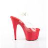 Pleaser ADORE-708 Red Platform High Heeled Shoes Women