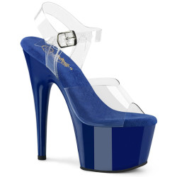 Pleaser ADORE-708 Blue Platform High Heeled Shoes Women