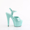 Pleaser ADORE-709GP Blue Glitter High Heeled Sandals