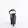 Pleaser ADORE-709GP Black Glitter High Heeled Sandals