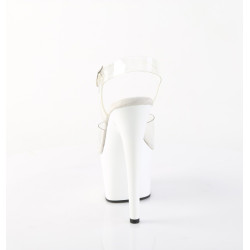 Pleaser ADORE-708 White Platform High Heeled Sandals