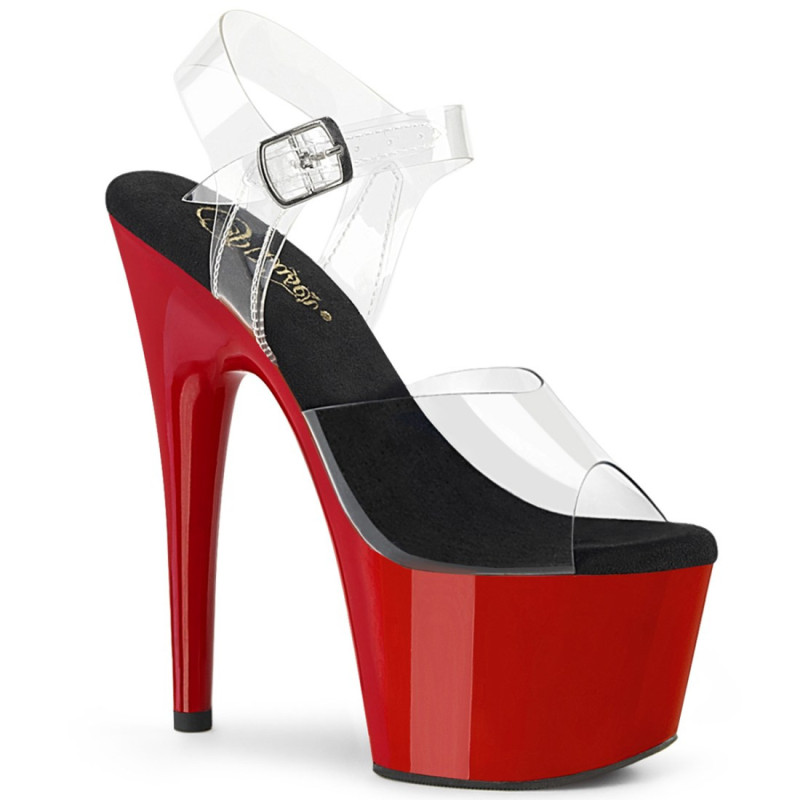 Pleaser ADORE-708 Black-Red High Heeled Shoes Women Pleaser ADORE-708 Black-Red High Heeled Shoes Women