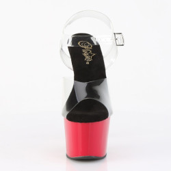 Pleaser ADORE-708 Black-Red High Heeled Shoes Women