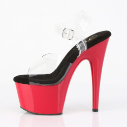 Pleaser ADORE-708 Black-Red High Heeled Shoes Women