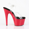 Pleaser ADORE-708 Black-Red High Heeled Shoes Women