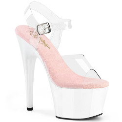 Pleaser ADORE-708 Rose White High Heeled Shoes Women
