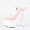 Pleaser ADORE-708 Rose White High Heeled Shoes Women