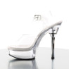 Pleaser ALLURE-608 Transparent Steel Heeled Sandals