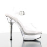 Pleaser ALLURE-608 Transparent Steel Heeled Sandals