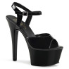 Pleaser ASPIRE-609 Black Patent Platform High Heels