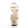 Pleaser ASPIRE-609 Cream Platform High Heels Shoes Women