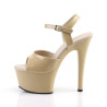Pleaser ASPIRE-609 Cream Platform High Heels Shoes Women
