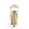 Pleaser ASPIRE-609 Cream Platform High Heels Shoes Women