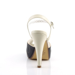 Pin Up Couture BETTIE-27 Cream Vegan Leather Sale Women