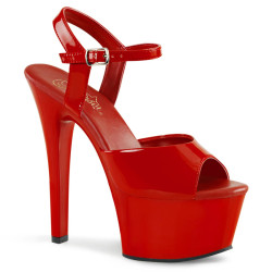 Pleaser ASPIRE-609 Red Patent Women Shoes